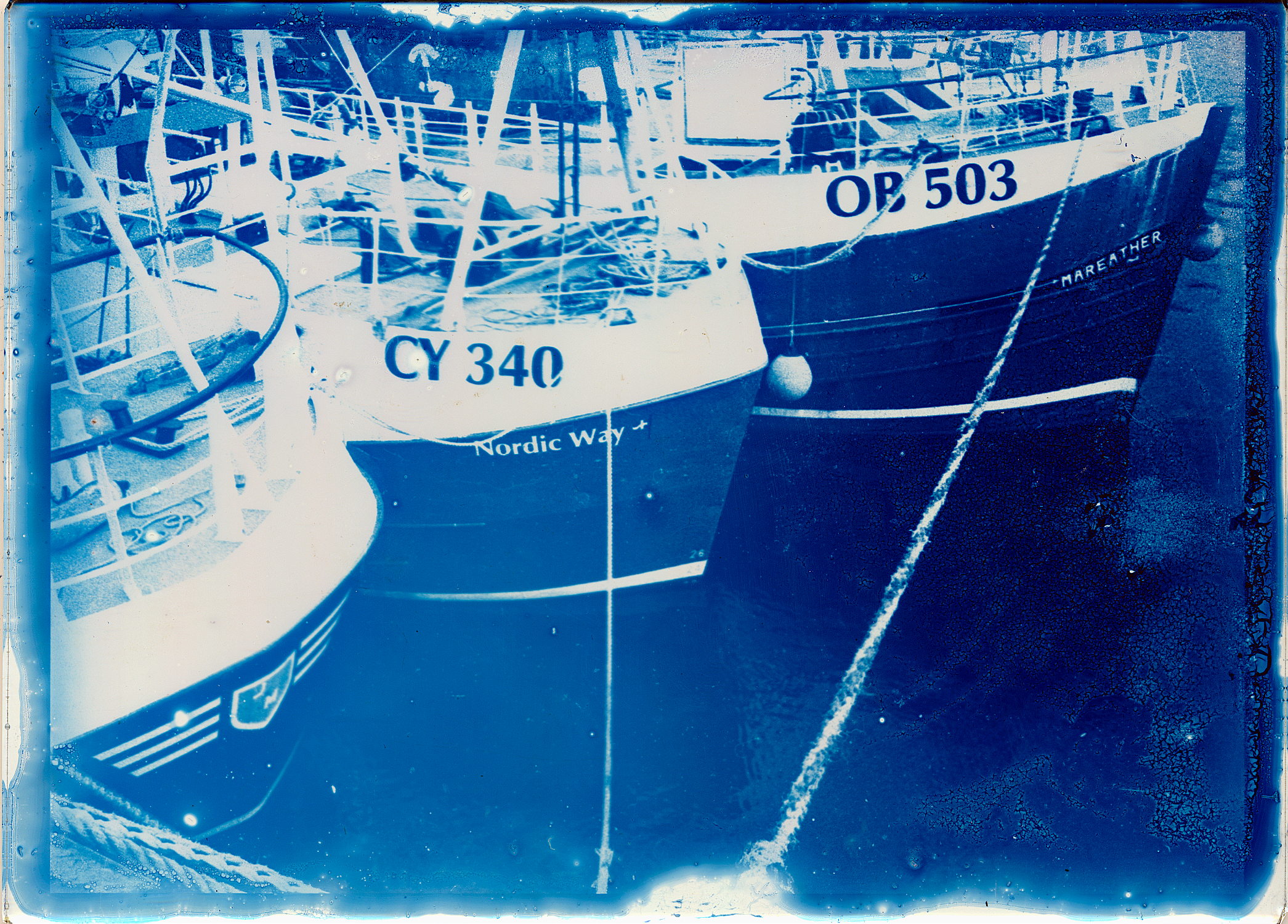 Cyanotype on Glass