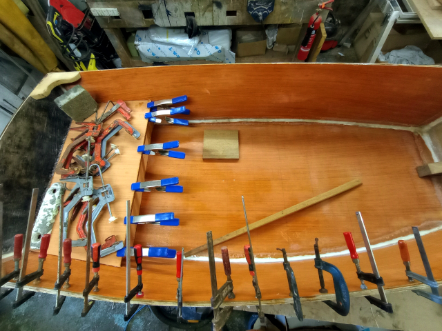 tender build clamps on gunnels